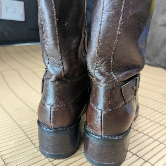 Cole Haan "Champlain" side zip faux fur trim, waterproof women's sz 8.5B distres - Picture 8 of 12